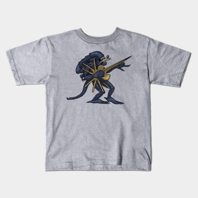 Aliens: "Let's Rock!!!" Kids T-Shirt by Evarcha